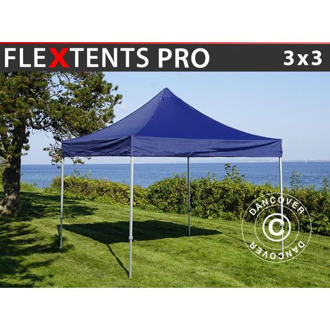 Pop up gazebo FleXtents PRO 3x3 m Dark blue