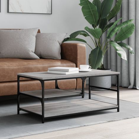 Coffee Table Grey Sonoma 90x49x40 cm Engineered Wood vidaXL (1/5)