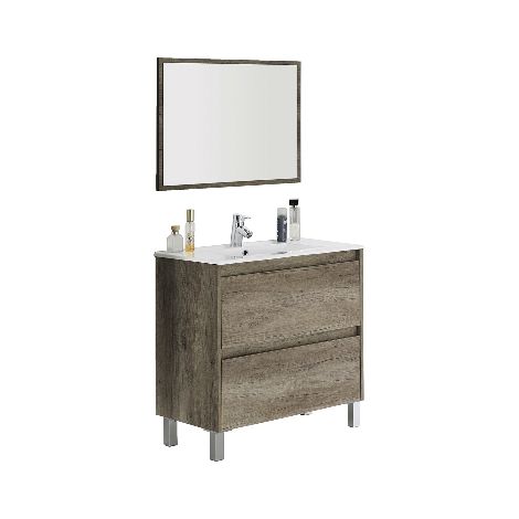 MOBILE BAGNO DAKOTA 2 CASSETTI (DA MONTARE)- cm 80 x 80 x 45 Nordik- DH- pezzi 1