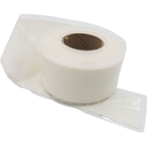 Blanc Ruban en silicone étanche élastique isolant à haute résistance (1/2)
