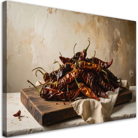 Stampe su Tela, Peperoni rossi secchi, 90x60 (1/5)