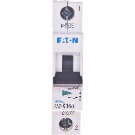 Interruttore automatico 1P K 16A 15kA AC FAZ K16/1 278599