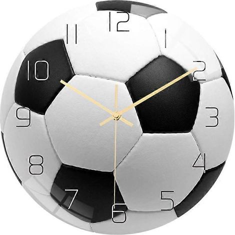 Horloge murale de basketball, football, soccer, golf, baseball et tennis, réveil pour chambre ou salon, cadeau d'anniversaire ou de Noël pour enfants, fils, garçons, bébé (1/5)
