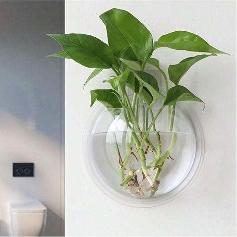 1 pot de fleurs, tentures murales, paniers de fleurs, paniers suspendus au mur, tentures murales, plantes vertes simples, vases suspendus au mur, suspendus (1/4)