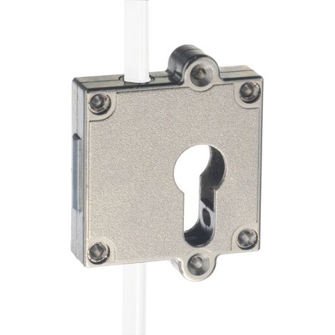 SOTECH PZ Aufschraub-Drehstangenschloss Dornmaß 40 mm Anschlag rechts/links - Möbelschloss für Profilzylinder (1/3)