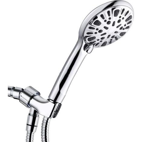 Pommeau De Douche, Douchette Douche Salle de Bain avec 9 Modes Haute Pression Economie d'eau -(plaqué douche simple) (1/5)