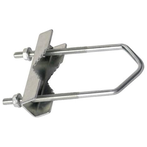Cheval galvanisé pour antennes TV et paraboles - Support de fixation pour poteau d'antenne - Structure résistante pour installation extérieure