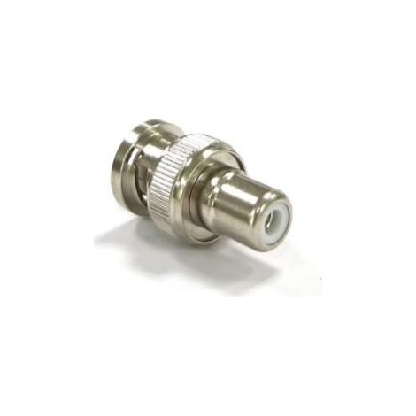 Adaptateur coaxial RS PRO BNC Mâle vers RCA Femelle, Droit, , 50O, 250Hz ( Prix pour 1 )