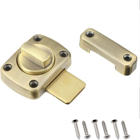 Loquet de porte coulissante, serrure rotative double face ( vert antique) (1/4)