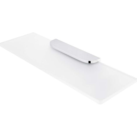Nimco Nikau - Duschablage, Länge 40 cm, Milchglas/Chrom NK 30091B-40-26