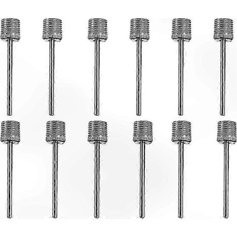 Aiguilles de gonflage pour ballons de sport - Lot de 12, adaptées au gonflage et à l'entretien des équipements sportifs tels que les ballons de basket-ball, de volley-ball, de rugby et de football. (1/5)