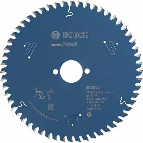 Lame de scie circulaire Bosch Expert Wood 10038317 190x2,6x30 56Z
