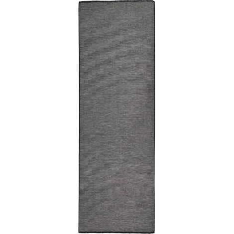 vidaXL Tappeto da Esterni a Tessitura Piatta 80x250 cm Grigio