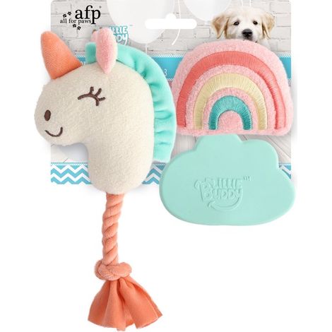 Lot de 3 jouets Little Buddy Toy Wonderland - Jouets pour chiens - Jouets pour chiots - Peluches pour chiens - 3 pièces (1/5)