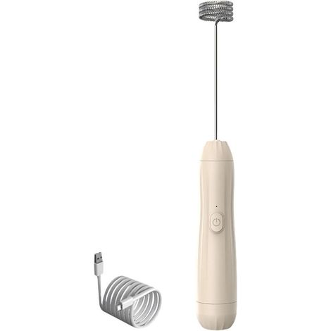 Multifunctional Electric Egg Beater - Small Milk Mixer - Coffee Mixer - Portable Milk Frother - Electric Milk Whisk for Coffee - Rechargeable (1/5)