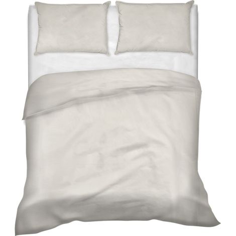 Lenzuolo letto sopra a casa vostra ,3 misure 100% puro cotone Made in Italy tinta unita Beige - 2 Piazze