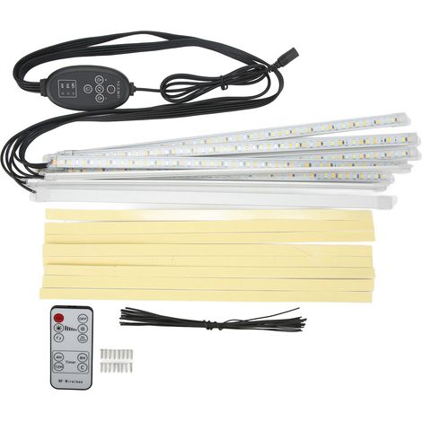 Lampe de croissance LED à spectre complet avec minuterie et variateur pour semis de plantes d'intérieur, 100-240 V, prise US (1/5)