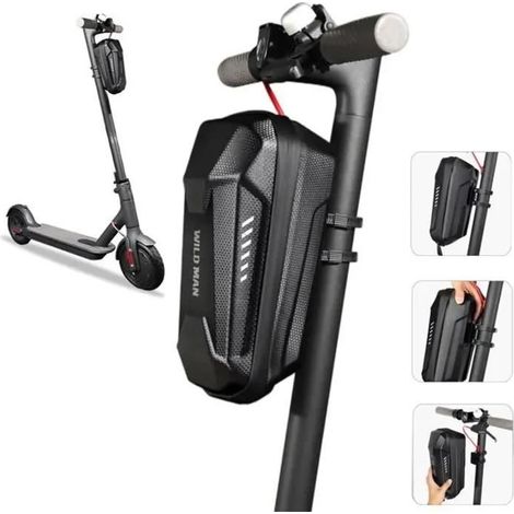 Sacoche guidon - Pour trottinette et vélo pliant - 4L - PU imperméable - Protection EVA (1/4)