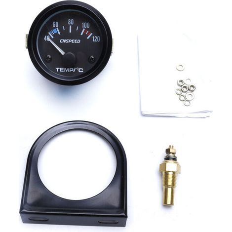 Thermomètre Liquide Refroidissement - Affichage Numérique 12 V - Pour Voiture - Diamètre 52 mm - 1 Pièce