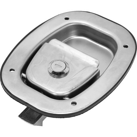 Verrou de porte ovale à loquet battant en acier inoxydable 304 pour camping-car, remorque, bateau, coffre à outils (1/5)