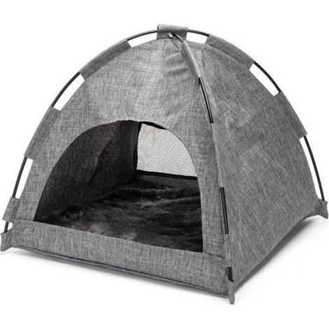 Vtizikl Pet Maison pour Chats Tente pour chat à double usage hiver et été
