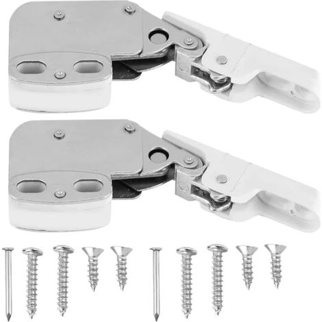 CSPARKV 2 pièces Serrure d'armoire à Ressort,Mini Loquets Tactiles,Loqueteaux à Ressort,Mini Latch,Latch Loqueteaux,Appuyez pour Ouvrir et Fermer,avec Vis de Montage,pour Armoire de Cuisine