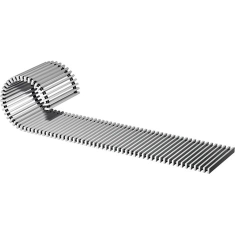ACO ShowerDrain Public Grille à barreaux roulante blanc/ 1993x105 mm/K3 Antidérapant Classe C, 9011.30.20
