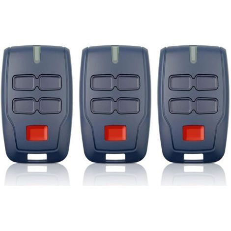 3 x Remote Control for Gate BFT MITTO B RCB4,433.92Mhz 4 Buttons 4 Channels Blue Rolling Code for Rolling BFT MITTO B RCB04 R1 CLEAR ICE RCB02 VINEYARD (1/4)