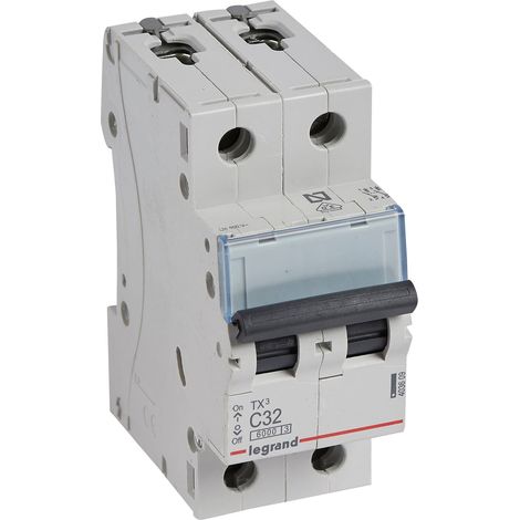 Interruptor magnetotérmico TX3 6kA-C 2P 32A
