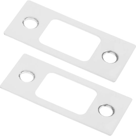 2pièces Plaque de Guidage de Pêne Dormant et Gâche Angle pour Verrou de Sécurité Quincaillerie pour Porte Ronde et Bois Plaque Arrière de Serrure (1/5)