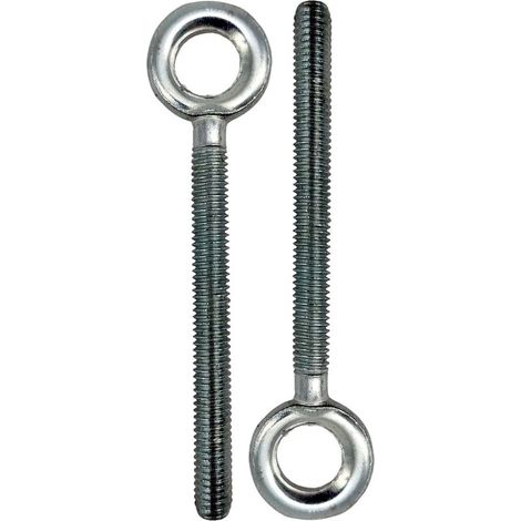 Industriel Anneaux de levage Vis à anneau M8 en acier galvanisé M8 x 60 9 pièces Fixation et suspension entièrement filetées Convient pour la maison, le bureau, l'hôtel et d'autres endroi (1/4)
