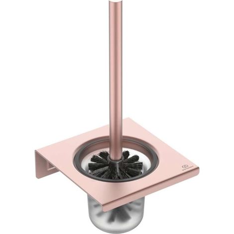 Ideal Standard ALU+ - Brosse WC murale avec support, verre mat/Rose BD593RO (1/2)