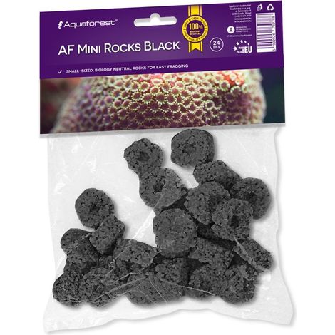 Supports à coraux Aquaforest AF Mini Rocks Noirs (24 pièces)