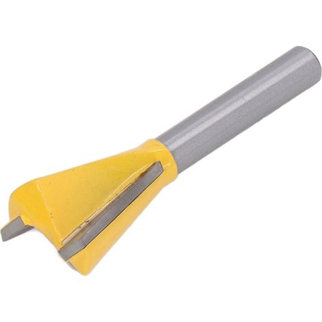 Fraise à queue canard 6mm 1/4pouce queue en acier tungstène revêtu PTFE pour gorge bois affûtée efficace outil menuiserie (1/5)