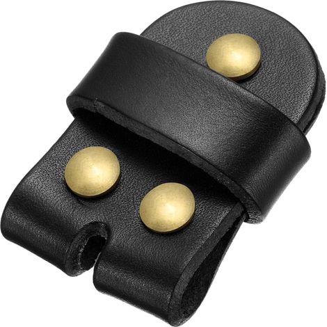 Cuir Ceinture Broche Boucle avec Rivets, 36mm Ceinture Tête Connexion Boucle pour DIY Artisanat Homme Femme Ceintures Accessoires (Noir) (1/5)