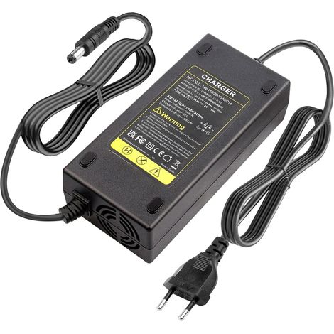 Chargeur vélo électrique 54,6V 48V 2 A, Chargeur pour Batteries Li-on 48 V 2 A 13S Scooter électrique, Connecteur 5,5 mm x 2,1 mm (1/5)