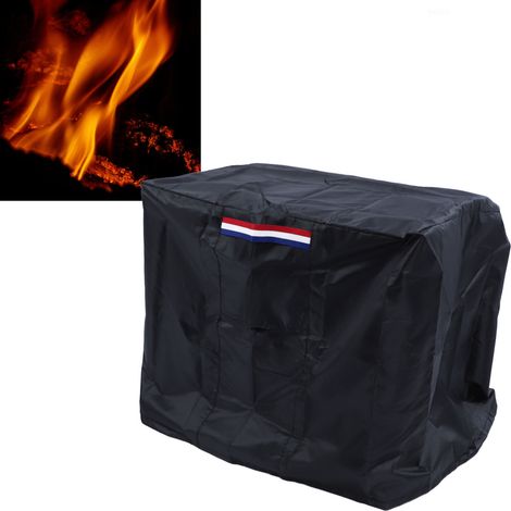 Schutzhülle für rechteckige Feuerstellentische im Außenbereich – wasserdichtes 420D-Polyestergewebe in Silber – UV-Schutz – Maße: 71 x 71 x 63,5 cm (1/5)