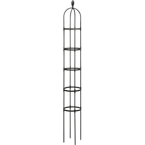 Tuteur fixe pour rosier grimpant, support à plantes d'intérieur en métal, piquet de jardin pour fleurs (1/5)