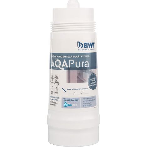 BWT – Cartouche filtrante AQA Pura – Filtration eau – Pack de 3 unités – Compatible avec systèmes de purification