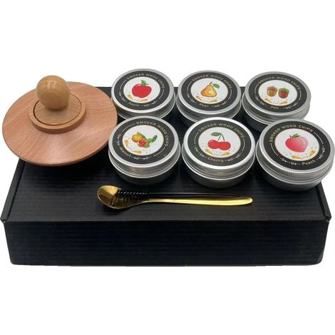Kit de Fumage de Cocktails, Copeaux de Bois, Infusion de Saveurs Polyvalente, A (1/2)
