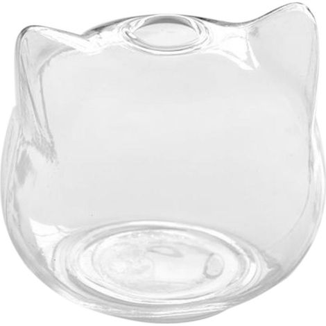 Vase De Fleur De Plante Hydroponique En Verre En Forme De Chat Terrarium Container Pot Decor (1/5)