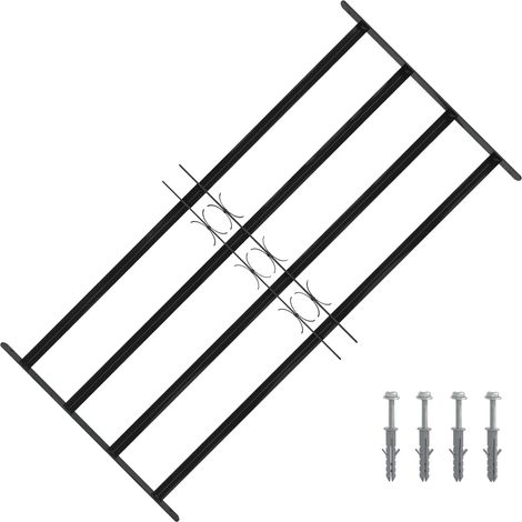 vidaXL Griglia Finestra 115 x 60 cm Acciaio verniciato a polvere