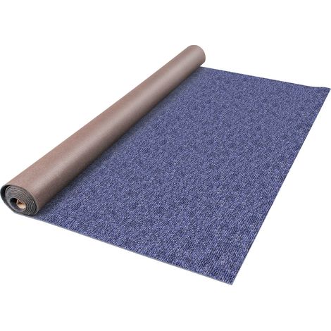 Mophorn Teppich für drinnen und draußen, 15 x 145 cm, wasserdicht, für Terrasse, Veranda, Deck, Garage, Läufer, rutschfest, schimmelfrei, Blau (1,8 x 15 m)
