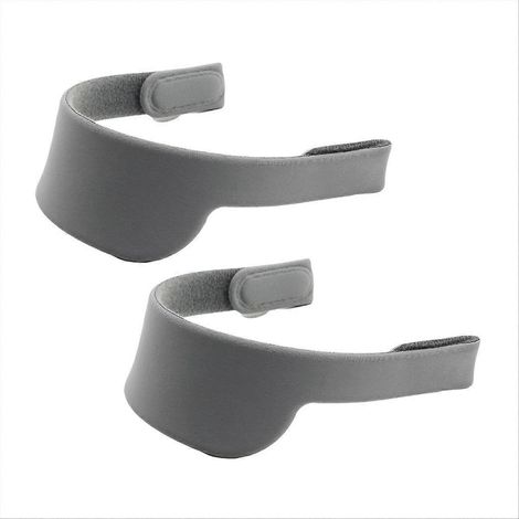 2 Ersatz-Helmriemen, 2er-Pack, Ersatz-Befestigungsriemen, Kopfstützband, Ersatzzubehör für Gehörschutz, verstellbar, universell, strapazierfähig, schwarz (1/5)