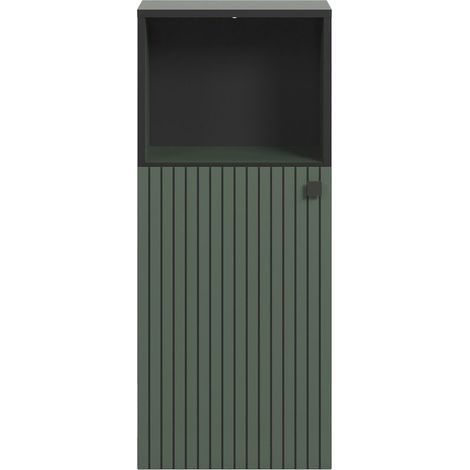 Mobiletto basso da bagno con 1 anta e 1 nicchia L40 cm - PUREBLISS (1/5)