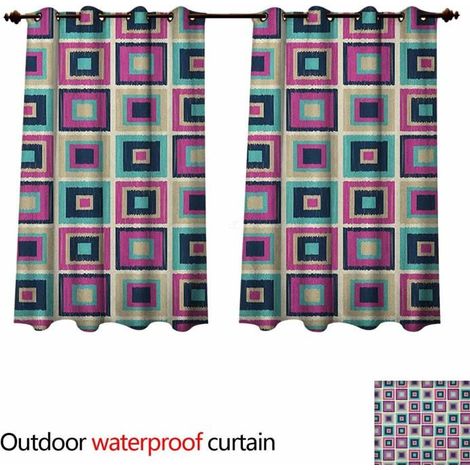 Tende protettive antiossidanti UV - Anshesix - Motivo rose - Silhouette romantiche - Fantasia giardino - W63 x L63 (1/5)