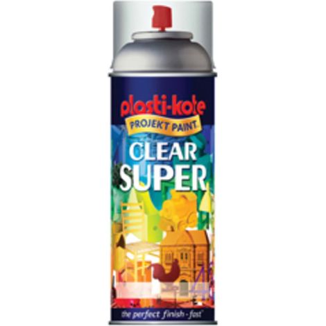 PlastiKote 440.0011138.076 Gloss Super Spray Clear Acrylic Paint – 400ml (1/2)