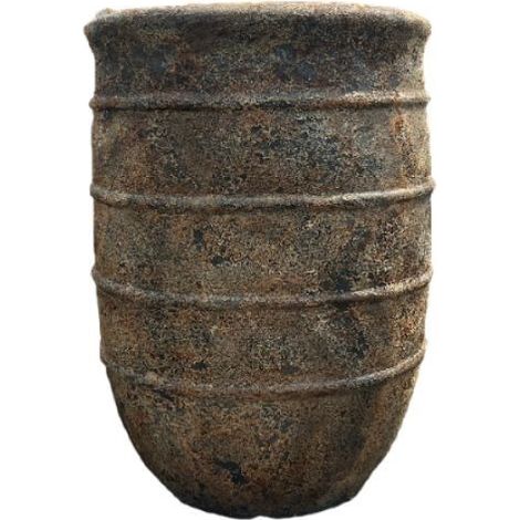 Pot décoratif en fibre de ciment Anzel Copper Black - Taille S (1/5)