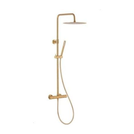 KFA Moza Conjunto de ducha dorado cepillado termostático (1/3)