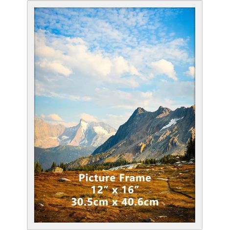 Großer Bilderrahmen 30x40 cm Weiß für Fotos und Bilder  Horizontale/Vertikale (1/5)